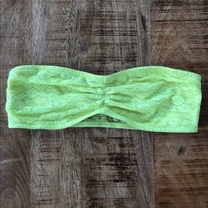 Neon Yellow Victoria’s Secret Bandeau Bra
